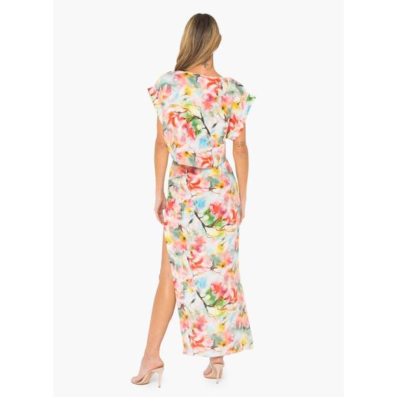 NEW JBQ emilia maxi skirt in multi floral